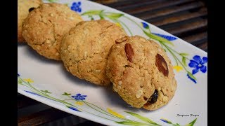 कढ़ाई में बनाये जई oats  के टेस्टी और हेल्थी कुकीज़  Oats Cookies Oven And Without Oven Recipe [upl. by Tini833]