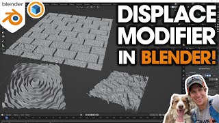 How to Use the DISPLACE MODIFIER In Blender Step by Step Tutorial [upl. by Guise]