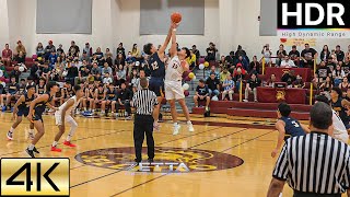 Maryknoll vs Punahou  ILH D1  Hawaii High School Basketball  4K HDR basketball 4khdr [upl. by Warfield]