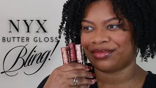 NYX Butter Gloss Bling l Renata Nicole Beauty [upl. by Elkcim313]