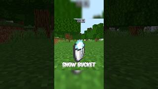 Powder Snow Bucket Trick Minecraft [upl. by Oberstone]