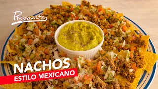 Receta para preparar nachos al estilo mexicano  Prepárate [upl. by Annahsar999]