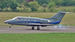 Slamair Hawker Beechcraft 400A IPSCU  Landing at Nancy Essey Airport [upl. by Birgitta]