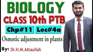 Osmotic adjustment in plants  Chapter  11  Biology Class 10th Lec  4a [upl. by Dimah]