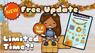 FREE TOCA BOCA UPDATE FOR HOUSE DESIGN  TOCA LIFE WORLD 🌟 [upl. by Maxy]