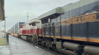 CSX X115 BampO and Western Maryland heritage duo [upl. by Benson]