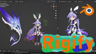 How to rig MMD Character Bella from Honkai [upl. by Michey]