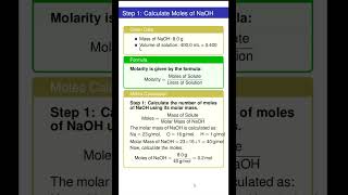 Molarity of Solutions molarity chemistry chemicalengineering [upl. by Augusta]