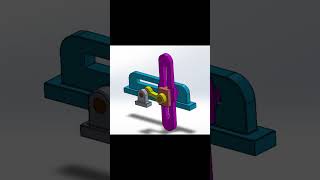 Slider crank mechanism  Animation in solidworks  Solidworks 2023  Cad Creation [upl. by Leizar]