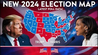 UPDATED 2024 Election Map Breaking Down the Latest Poll Data Across All 50 States [upl. by Anikas]