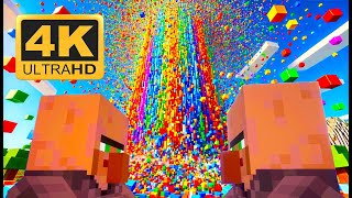 Minecraft I Destroy 5 Million Color Changing Blocks In 4 Minutes 4K Satisfying Physics amp Shaders [upl. by Truitt891]