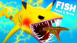 NEW PIKACHU vs PREHISTORIC PROGNATHADON  Feed amp Grow Fish [upl. by Nealson856]