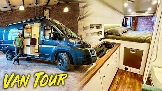 LUXURY MODERN Campervan Builder Transforms Vans Into Amazing Van Dwellings  FULL BATHROOM [upl. by Sherurd]