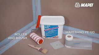 MAPEI  Mapelastic Aquadefense showers waterproofing [upl. by Annabella]