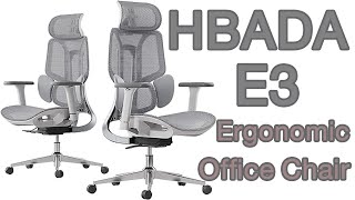 HBADA E3 Ergonomic Office Chair [upl. by Aronoff577]