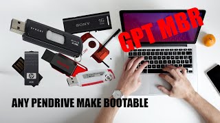 Pendrive Ko Bootable Kaise Banaye GPT MBR Rufus [upl. by Ancalin256]