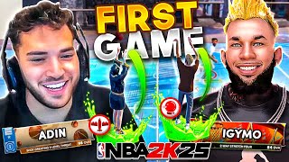 ADIN amp IGYMO teamed up for the FIRST PARK GAME of NBA 2K25 [upl. by Nnahsal]