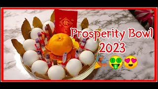 HOW TO MAKE PROSPERITY BOWL FOR NEW YEAR PROSPERITY BOWL 2023 PAMPA SWERTE BAGONG TAON 2023 [upl. by Enak284]