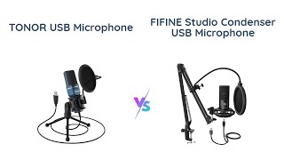 TONOR USB Microphone vs FIFINE Studio Condenser USB Microphone  Comparison [upl. by Ahsetan73]