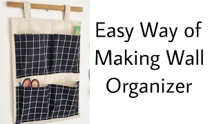 Easy to Make Wall Fabric Organizer  Anyone Can Create TheCraftPot [upl. by Nyret252]