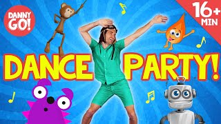 Wiggle Freeze Spin  more  Dance Along  Dance Compilation  Danny Go Songs for Kids [upl. by Baniaz]