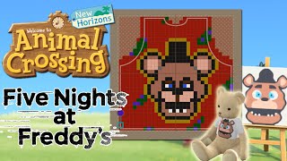 Animal Crossing New Horizons FREDDY FAZBEAR Custom Designs fishing tournament [upl. by Cordi66]