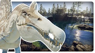 Building a HUGE Spinosaurus Habitat in Prehistoric Kingdom [upl. by Einohpets809]