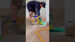 Wood flooring refinished floorprep floorcovering home itstimetofinishthework flooring [upl. by Eitteb365]