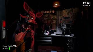 Fnaf 1 Foxy Jumpscare [upl. by Vannie909]