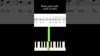 Sanctus  Gounod  Melody piano tutorial [upl. by Grunenwald]