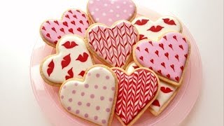 How To Decorate Cookies for Valentines Day [upl. by Yurt657]