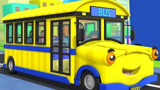 Wheels On The Bus Popular Rhyme and Vehicles Song for Kids [upl. by Kristal64]