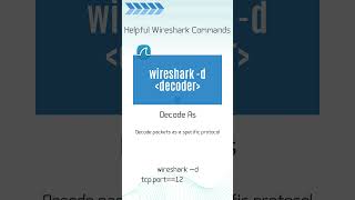 Wireshark Command Decode As [upl. by Anatnom]