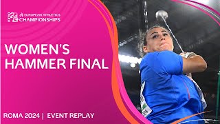 Fantini strikes GOLD Womens hammer final replay  Roma 2024 [upl. by Mihalco]