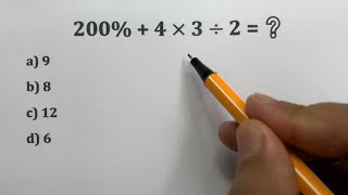 200  4 x 3 ÷ 2  ❓ Como você resolveria essa expressão numérica❓ Prof Robson Liers matemática [upl. by Samy448]