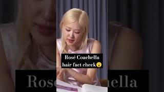 Rosé hair during Coachella fact😂 She wanted more blonde rosé blackpink apt rosie coachella [upl. by Rennerb]