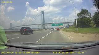 Crossing Verrazano bridge  Lower level New York [upl. by Buschi]