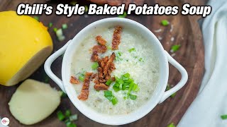 Chilis Baked Potato Soup Copycat Recipe  TheFoodXP [upl. by Boyse]