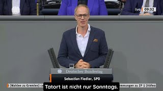 Sebastian Fiedler  Rede zum Thema Verlängerung der Befugnisse des §100a StPO  14112024 [upl. by Fontana]