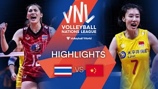 🇹🇭 THA vs 🇨🇳 CHN  Highlights Week 1  Womens VNL 2022 [upl. by Adli230]