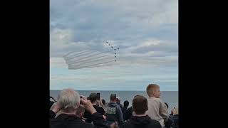 Whitby Regatta Watch Red Arrows fly over crowds at Yorkshire seaside [upl. by Eerbua892]