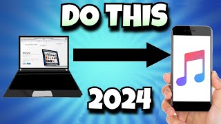 How To Add Music to iPhone FOR FREE PC 2024 iTunes Tutorial [upl. by Eletnahc]