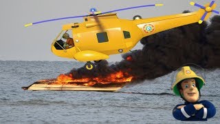 Feuerwehrmann Sam  Fireman Sam Wallaby 2 Helicopter Unboxing Compilation [upl. by Udela]