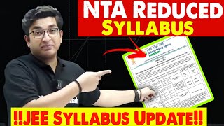 JEE 2024 Maths Syallabus Reduced 🤯 Full Details  Sachin Sir  PhysicsWallah [upl. by Hartzell]