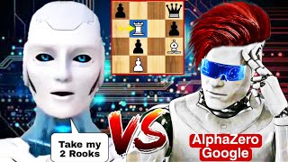 Stockfish Sacrificed His 2 ROOKS Against Google AlphaZero  Chess Strategy  Chess  Gotham Chess [upl. by Chew]