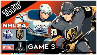 NHL 24 09 PC  Edmonton at Vegas PLAYOFFS GAME 3 2ND ROUND [upl. by Paulita]