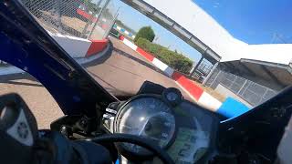 Donington park track day august 2023 r6 novice playing in advance group [upl. by Gorrian]