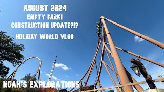 Construction Update Empty Park An Incredible Day at Holiday World  Holiday World Vlog [upl. by Nomaid]