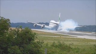 Wamos Air Boeing 747 Landing on Short Runway Rostock Laage [upl. by Shayne]