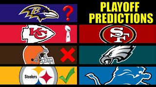 NFL Playoff Predictions 20232024 [upl. by Aicilihp]